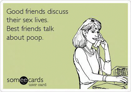 Talking about poop, real best friends
